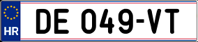 Trailer License Plate